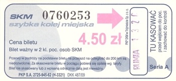 Bilet SKM 4,50