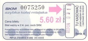 Bilet SKM 5,60