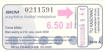 Bilet SKM 6,50