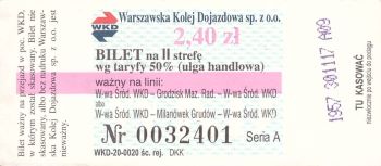 Bilet WKD 2,40