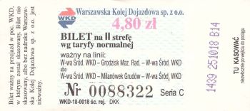 Bilet WKD 4,80