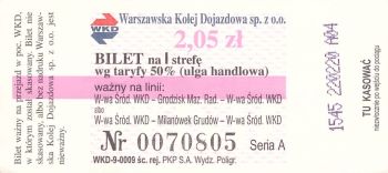 Bilet WKD 2,05