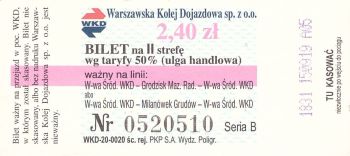 Bilet WKD 2,40