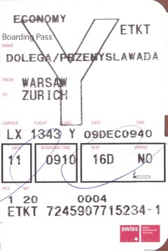 boarding pass
