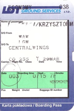 boarding pass