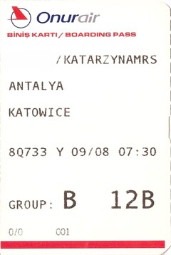 boarding pass